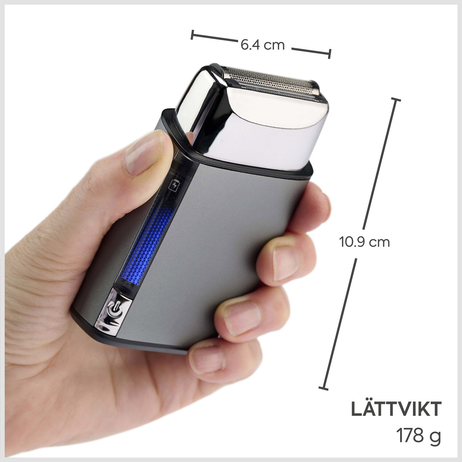Super-X Metal Series Single Foil Shaver (Silver)